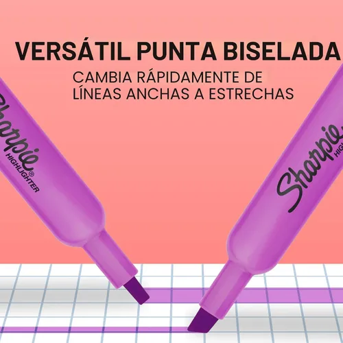 Vista 2 de Sharpie - Resaltadores Tank, punta de cincel, 12 colores de moda surtidos, paquete económico, 36 unidades - Para estudiar, tomar notas, suministros