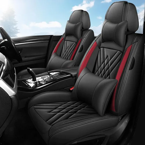 Vista 22 de Fundas de Asientos Compatibles con Toyota Corolla 2015-2026 Funda de Asiento de Automóvil de Cuero, Elegante Impermeable Transpirable Fácil