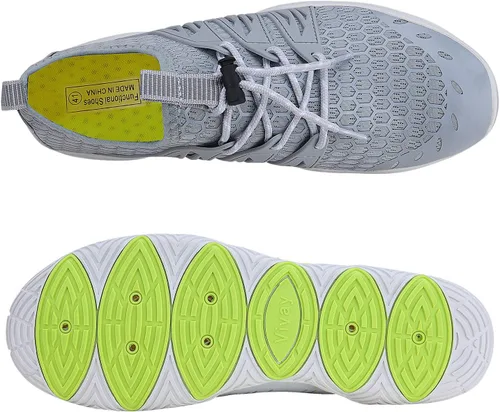 Vista 2 de MAYZERO Zapatos de agua para hombres y mujeres, zapatos de surf, playa, piscina, zapatos de punta ancha, senderismo, zapatos de agua, zapatillas