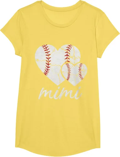 Vista 62 de Camiseta de béisbol Mimi para el Día de la Madre, Negro, S