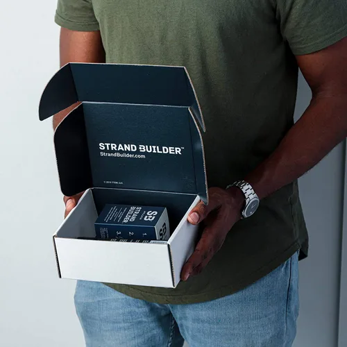 Vista 3 de Aplicador de fibra capilar para adelgazamiento del cabello, corrector de raíces y voluminizador para hombres y mujeres, producto de queratina