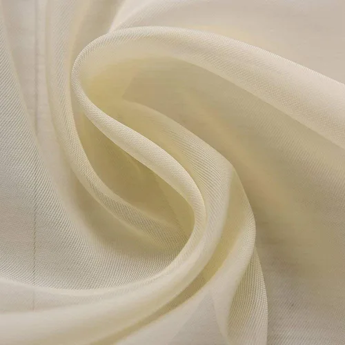Vista 2 de Elegant Comfort - Cortinas transparentes de lujo con bolsillo para barra para cocina, dormitorio y sala de estar, Microfibra, Beige