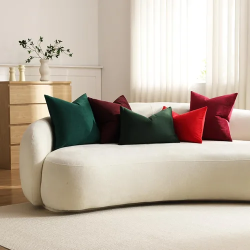 Vista 7 de Funda de almohada para cuerpo de Dezene, súper suave de terciopelo con cierre de cremallera oculto.