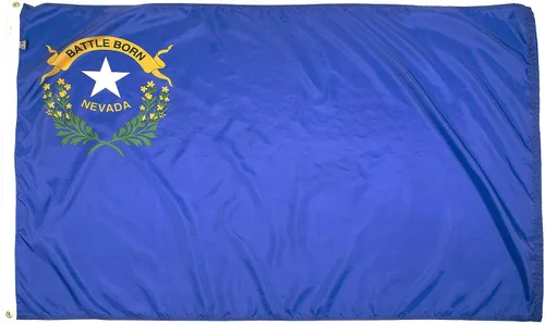 Vista 45 de FlagSource Bandera del estado de Alabama, material de nailon 200D con certificación FMAA, resistente, fabricada en Estados Unidos, resistente a