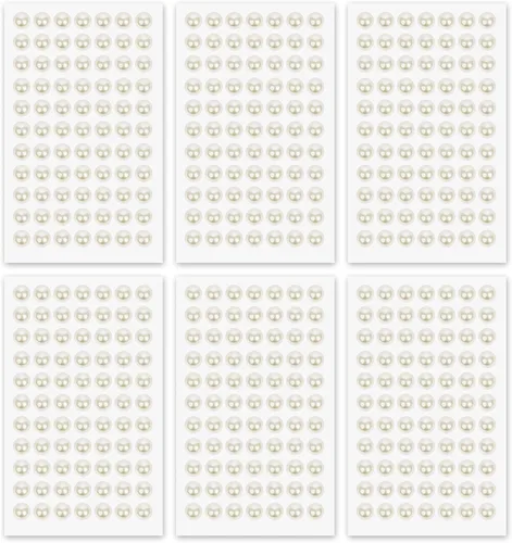 Vista 9 de MYDBUYSOME 5100 PIEZAS Adhesivos de Perla - Perlas Autoadhesivas para Peinado, Cara, Maquillaje, Ojos, Uñas, Manualidades, Gemas Adhesivas