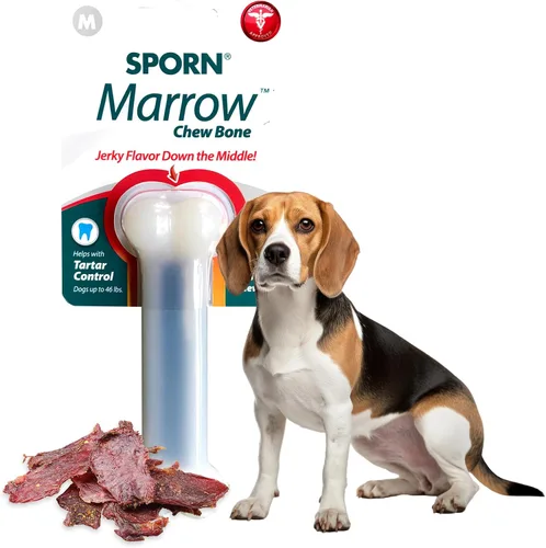 Vista 10 de Sporn Yuppie - Juguete dental para cachorros, masticable de médula, pequeño, blanco, (33810)