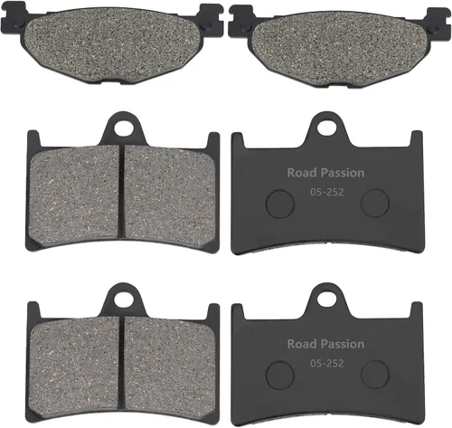 Vista 2 de Road Passion Pastillas de freno delanteras y traseras compatibles con Yamaha TDM 900 2002-2015 FJR 1300 R/RC/S/AS/T/AT 2003-2005 XV 1900