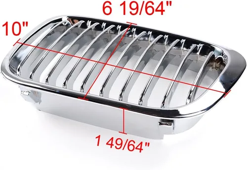 Vista 4 de Astra Depot Reemplazo para BMW E46 316i, 318i, 320i, 323i, 325i, 328i, 330i de 1998-2001, rejilla frontal superior en forma de riñón para sedán de 4