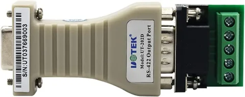 Vista 2 de U-Tek UT-202 RS-232 a RS-422 Adaptador serial de tamaño pequeño, 300bps-115.2Kbps, intercambiable en caliente, Plug & Play