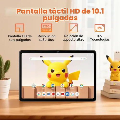 Vista 6 de Tabletas Android DigiLand 2025, tableta Android 14 de 10.1 pulgadas, procesador Octa Core, 10 GB + 64 GB (expansión de 256 GB), 800 x 1280 IPS