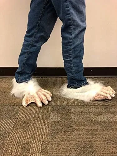 Vista 3 de Zagone Studios White Gorilla Ape Primate o Yeti - Pies de disfraz