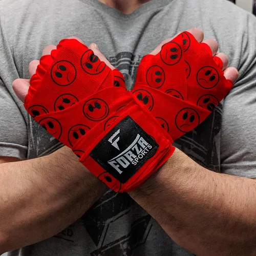 Vista 12 de Forza Sports Vendas de boxeo y MMA estilo mexicano de 180" Concientización sobre el autismo Azul