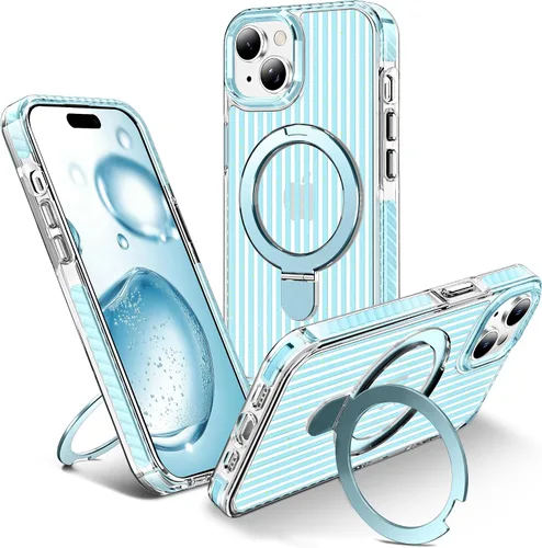 Vista 93 de Funda para iPhone 11 con soporte giratorio de 360°, color negro