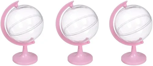 Vista 3 de 12 mini contenedores de caramelos de globo, cajas de plástico transparente para dulces, organizador de almacenamiento de dulces, estuche de dulces