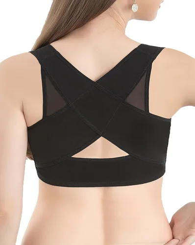 Vista 2 de VENDAU Chest Brace Up for Women Posture Corrector Shapewear Vest Tops Bra Support Shaper Push Up Bra Back Support