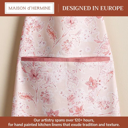 Vista 1114 de Maison d' Hermine Delantales para mujer con bolsillo, 100% algodón (27.50 x 31.50 pulgadas)