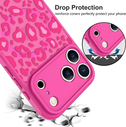 Vista 169 de KANGHAR - Funda compatible con iPhone 11, diseño de leopardo negro, textura de neumático antideslizante, a prueba de golpes, funda protectora