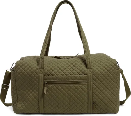 Vista 12 de Vera Bradley - Bolsa de viaje grande de algodón para mujer, Talla única Bees Navy - Algodón reciclado