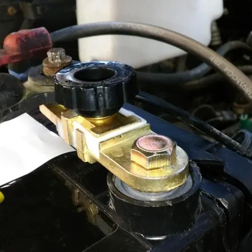 Vista 8 de Ampper Interruptor de desconexión de batería de poste lateral 12V, interruptor de desconexión rápida de corte de batería, interruptor de apagado