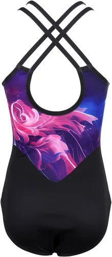 Vista 55 de MODAFANS Leotardos de gimnasia para niñas brillantes para bailar ballet, pantalones cortos con espalda cruzada