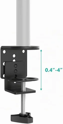 Vista 2 de WALI C Clamp Base Soporte de montaje Accesorio, Abrazadera C de escritorio para WALI Monitor Mount Workstation System (C-CLAMP), negro