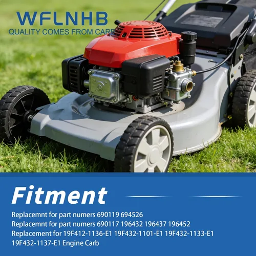 Vista 4 de WFLNHB Carburador 690115 690111 Reemplazo para 690119 694526 Motor de Generador de Tractor Carburador
