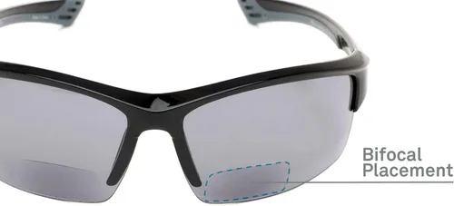 Vista 6 de Readers.com Reading Sunglasses: The Roster Bifocal Reading Sunglasses rectangle Style for Men and Women