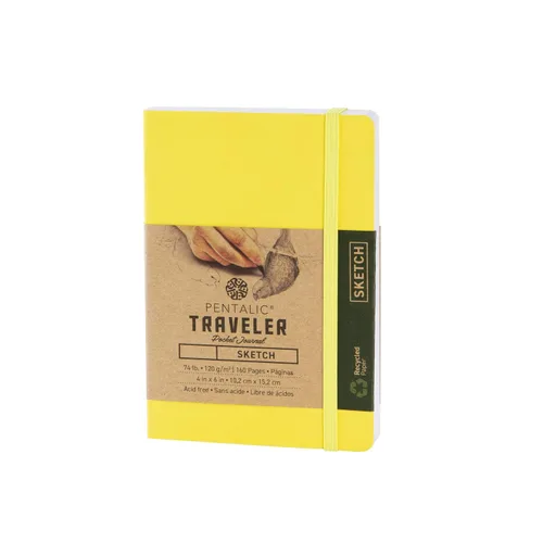 Vista 20 de Cuaderno de bocetos Travelers Dot Grid Pentalic Art, libre de ácidos