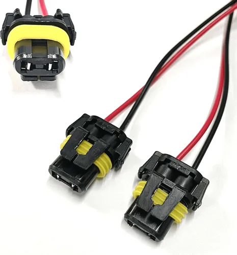 Vista 2 de x xotic tech H4 9003 HB2 Arnés de cable de servicio pesado hembra conector de extensión de coleta H4 a 3 pines adaptador para luz antiniebla, etc. 2