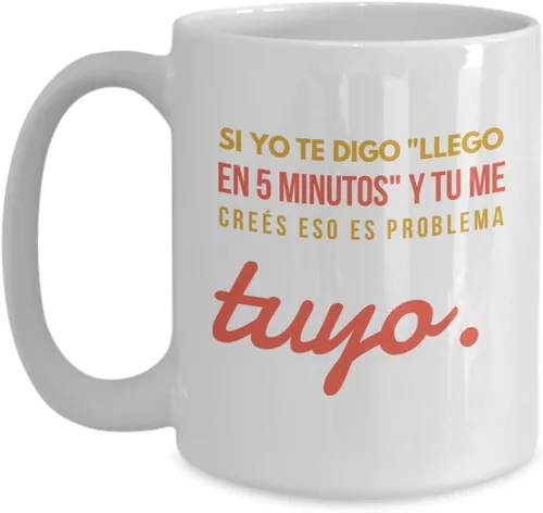 Vista 3 de Taza de Cafe Llego Vaso, taza de téa divertidas, tazas personalizadas, coffee mug inspiradoras, taza con mensajes positivos.