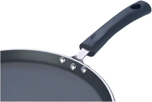 Vista 2 de Vinod Zest Omni Dosa Tawa - Plancha antiadherente (12 pulgadas), color negro