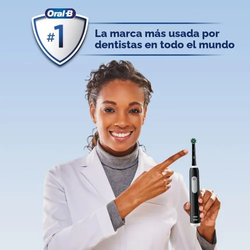 Vista 5 de Oral-B Cepillo de dientes eléctrico recargable Pro 1000, color negro (paquete de 3)