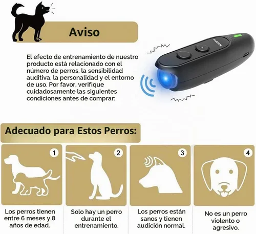 Vista 6 de Dispositivo antiladrido para perro-frecuencia variable ultrasónico disuasorio de ladrido de perro