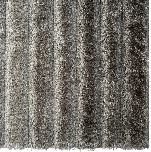 Vista 5 de LUXE WEAVERS Lantanas Collection 7119 - Alfombra geométrica moderna gris de 5 x 7 pulgadas