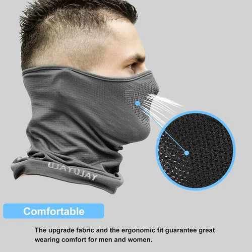 Vista 2 de Máscara facial de medio pasamontañas para deportes al aire libre