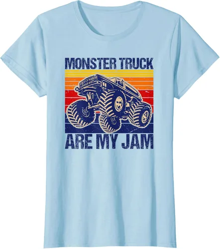 Vista 26 de Monster Truck Are My Jam For Monster Truck Lovers - Camiseta para hombres y niños, Blanco