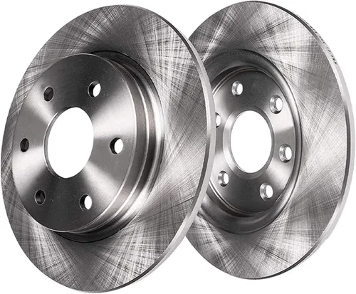 Vista 449 de Detroit Axle - Rotores de freno delantero para 04-13 Mazda 3 Rotores de frenos de disco 06-15 Mazda 5 Reemplazo: Rotor regular delantero de 11.81