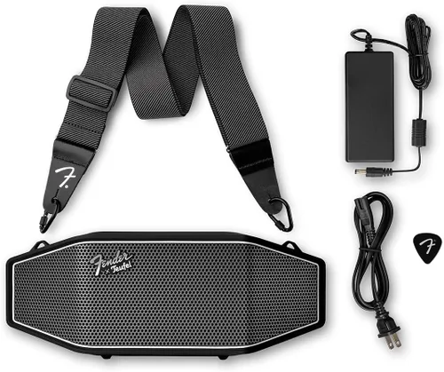 Vista 5 de Fender x Teufel ROCKSTER CROSS Altavoz Bluetooth Inalámbrico Portátil – Resistente, Impermeable, 16 Horas de Batería, Potente Sonido Estéreo