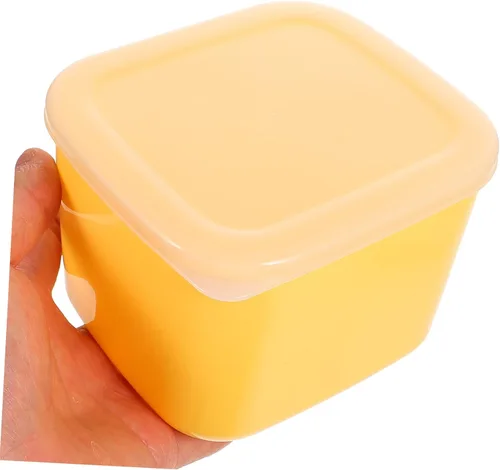 Vista 8 de CALLARON Mini recipiente de queso en rodajas para nevera, bloques de mantequilla, caja de almacenamiento de rebanadas de queso, plato de mantequilla