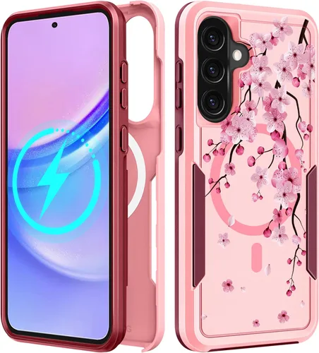 Vista 132 de Funda para Moto G 5G 2024 – Compatible con MagSafe para mujeres y niñas, bonita funda protectora magnética para teléfono, diseño femenino Kawaii