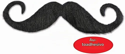 Vista 5 de Manubrio Beistle Hairy'stache, 5 pulgadas, color negro, 1 pieza, Negro