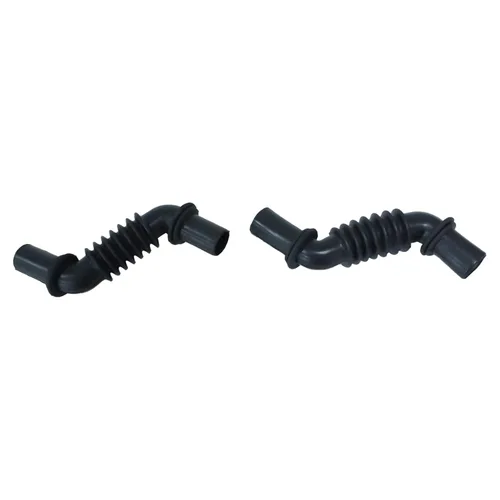 Vista 2 de Par (2) botas de cableado de jamba de puerta de ventana eléctrica estilo Z (acordeón), 4 pulgadas de largo 3/4 agujeros compatibles con Chevy Bel