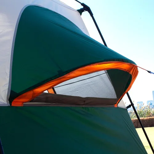 Vista 8 de KTT Extra Large Tent 6-10-12-14 Person(Style-B),Family Cabin Tents,2 Rooms,3 Doors and 3 Windows with Mesh,Straight Wall,Waterproof,Double Layer,Big