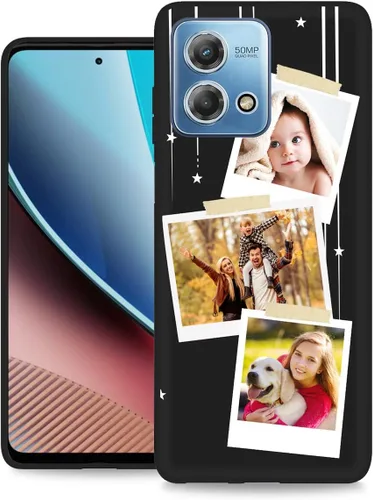 Vista 42 de Funda personalizada para Motorola Moto G Stylus 2020 con nombre de foto, texto y foto, GStylus personalizado -20 funda suave y fina (negro) de 6.4
