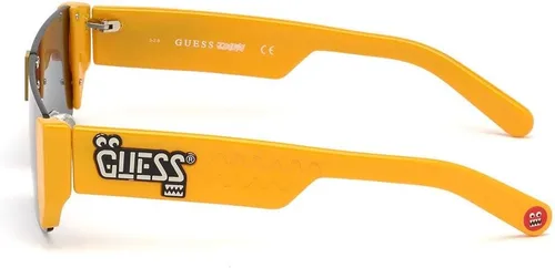 Vista 2 de GUESS Gafas de sol con logotipo sin montura x J Balvin para hombre, Amarillo