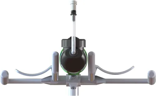 Vista 8 de Speedfil Botella de agua para bicicleta A2, sistema de hidratación manos libres entre brazos con puerto de recarga