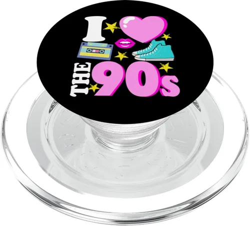 Vista 8 de I Love The 90s Cool Retro 90s Party Disco PopSockets Adhesive PopGrip