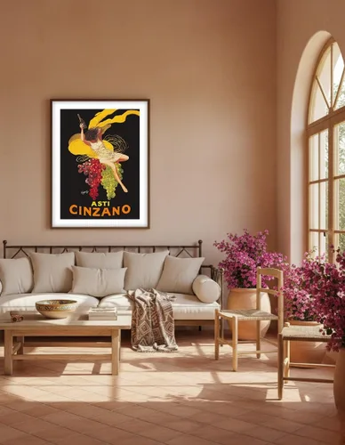 Vista 5 de Asti Cinzano - Asti Spumante - Vino blanco espumoso italiano - Póster publicitario vintage por Leonetto Cappiello c.1910 - Impresión artística