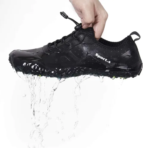 Vista 5 de Zapatos deportivos para el agua, para hombres, de secado rápido, calzado deportivo para usar al aire libre, ir en kayak, lancha, senderismo, surf