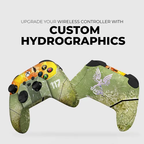 Vista 3 de DreamController Hallo Mastter Cheif X-box Controller Wireless compatible with X-box One/Series X/S Proudly Customized in USA I Permanent HYDRODIP